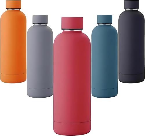 Botella de agua de acero inoxidable con aislamiento térmico de doble pared de 24 onzas, frasco al vacío y sin BPA para deportes y viajes, a prueba