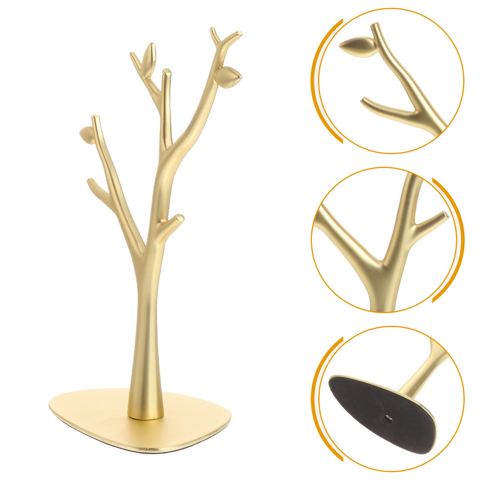 1 Stück Antler Schmuckständer Gold Stilvoller Schmuckbaum für Ringe und Armbänder Kreatives Design für Zuhause Geschäft oder Büro für zu Feiertagen und Anlässe