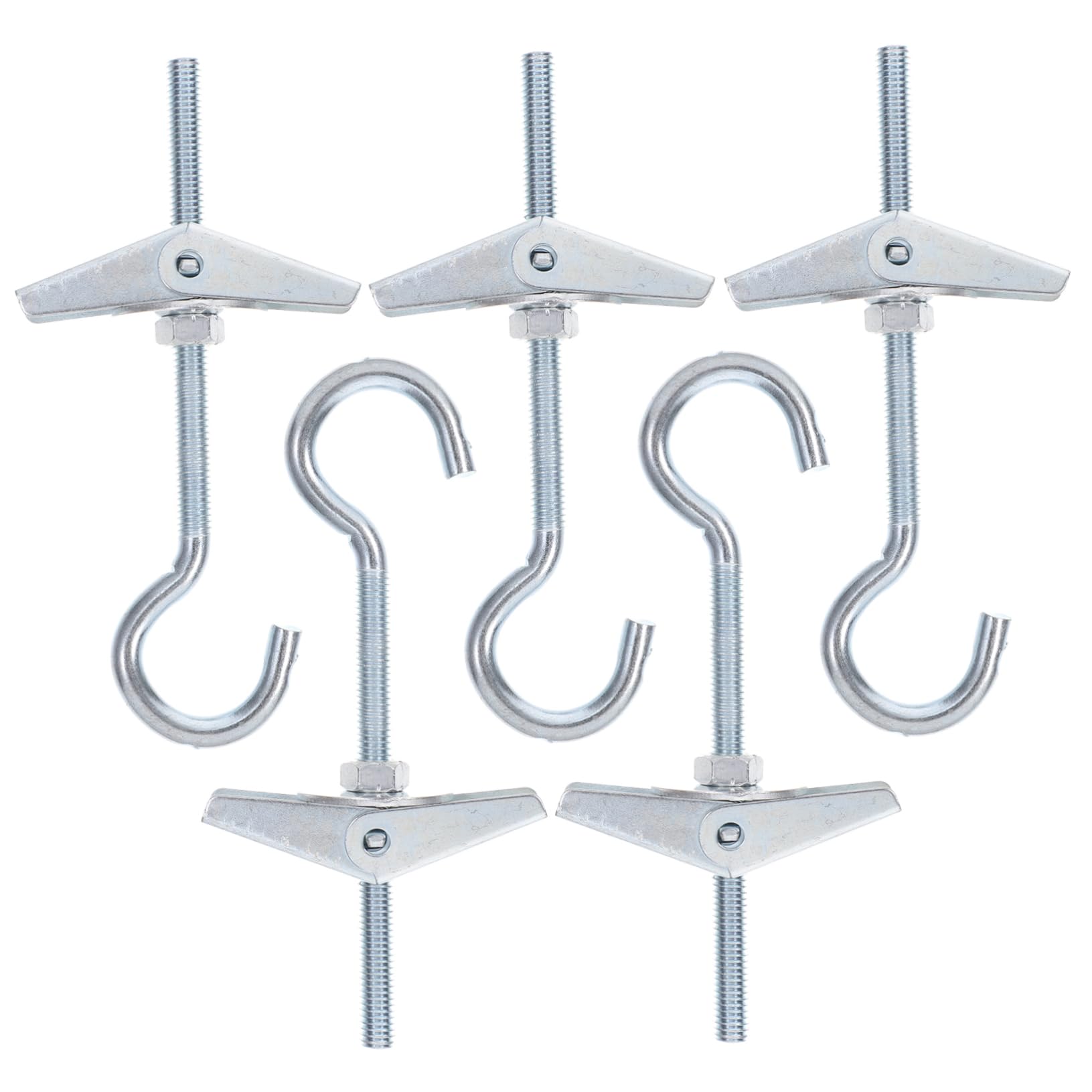 SOLUSTRE Wall Anchor Heavy Duty 5 Sets Toggle Bolts Screws Drywall Anchors for Hanging Decorations