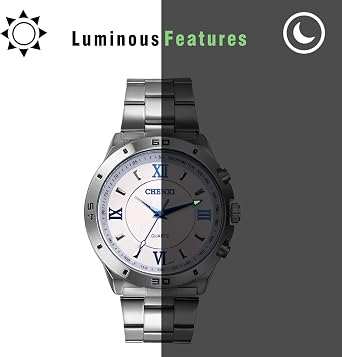 JEWELRYWE Men's Wristwatch, Popular, Waterproof, Japanese Quartz, Analog, Stainless Steel Strap, 3 ATM Waterproof, Stylish, Business, Casual, Fashion, Men's Accessories, Family, Friends, Boyfriend,
