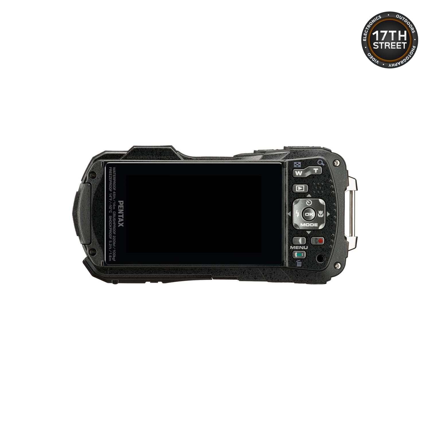 Amazon.com : Pentax WG-90 Waterproof Digital Camera (Black) | 2.7