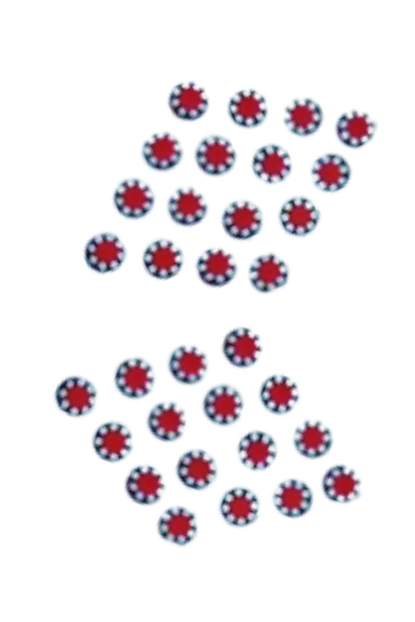 Round Beautiful Maroon Bindi With Small Stone Bindi For Women And Girls