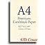 Natural Cream Premium A4 (8.3"x 11.7") Cardstock - 65lb Cover (176 gsm) - 250 Sheets