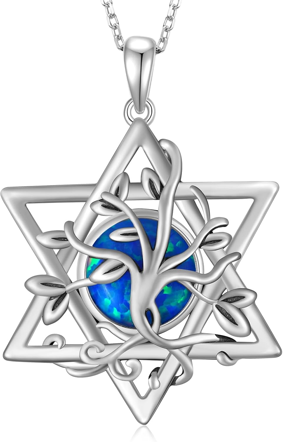 Star of David Necklace 925 Sterling Silver Jewish Star Necklace Jewish Jewelry Gifts for Women Men