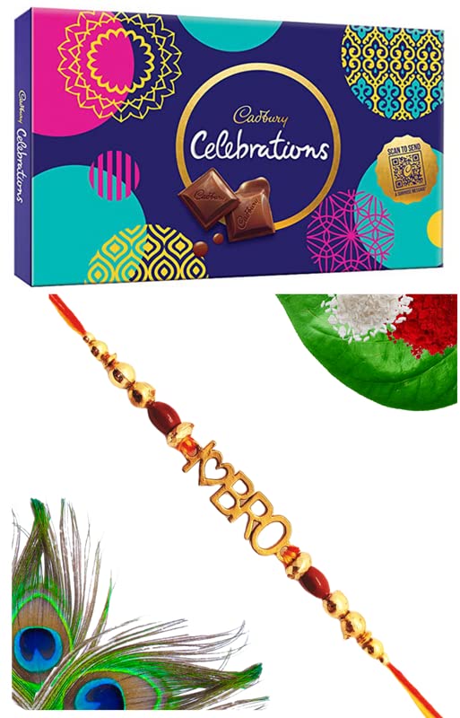 GiftZillaSingle Rakhi with Cadbury Gift HamperRakhi gift for brother
