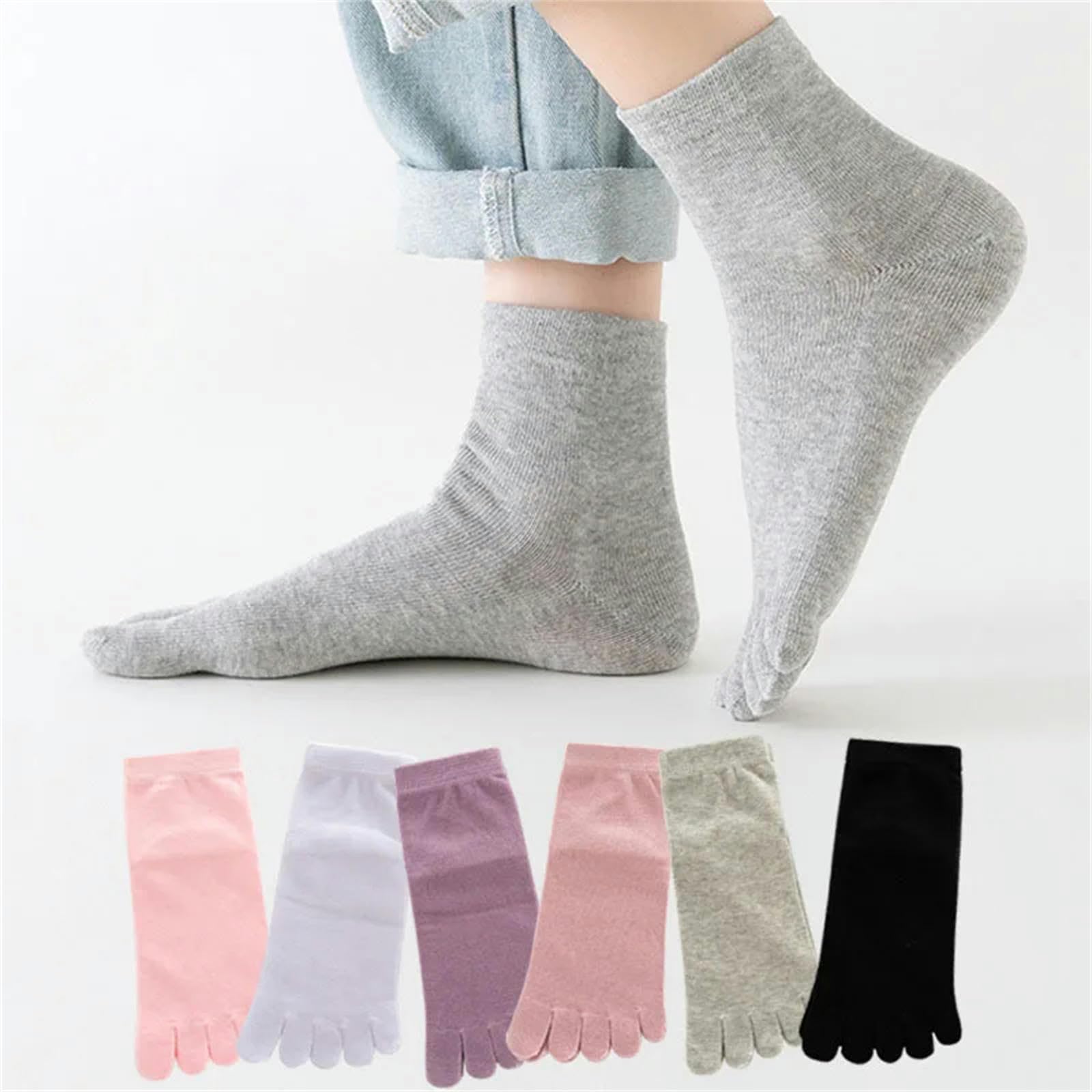 Calcetines Hombre 2 Pares Five Finger Socks De Algodón Puro Para Mujeres Five Stocks Sweat