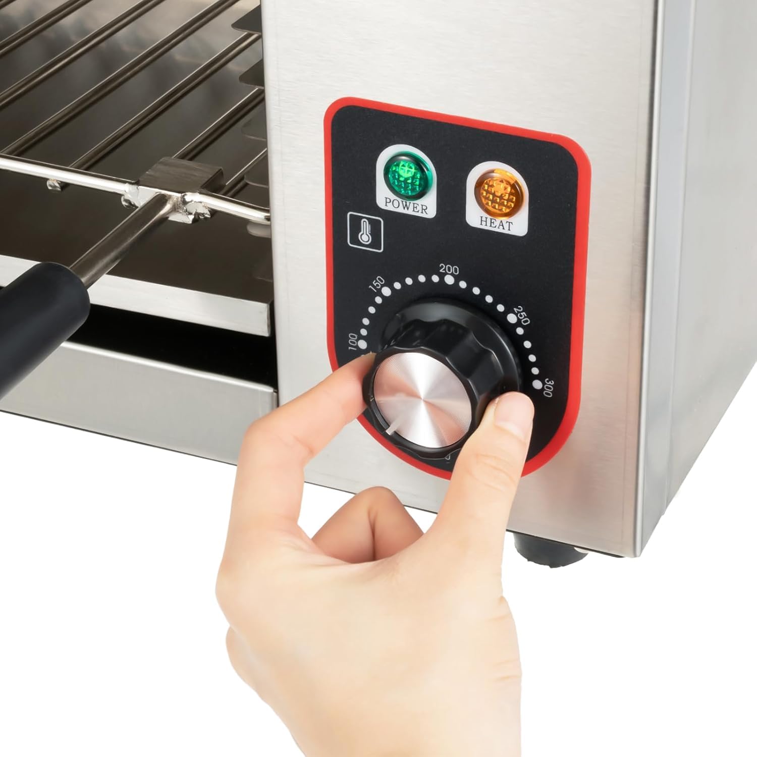 Asador de Salamandra Montado en Pared, Tostadora Eléctrica para Derretir Queso de 2000W, Parrilla de Sobremesa Salamandra para Derretir Queso Raclette