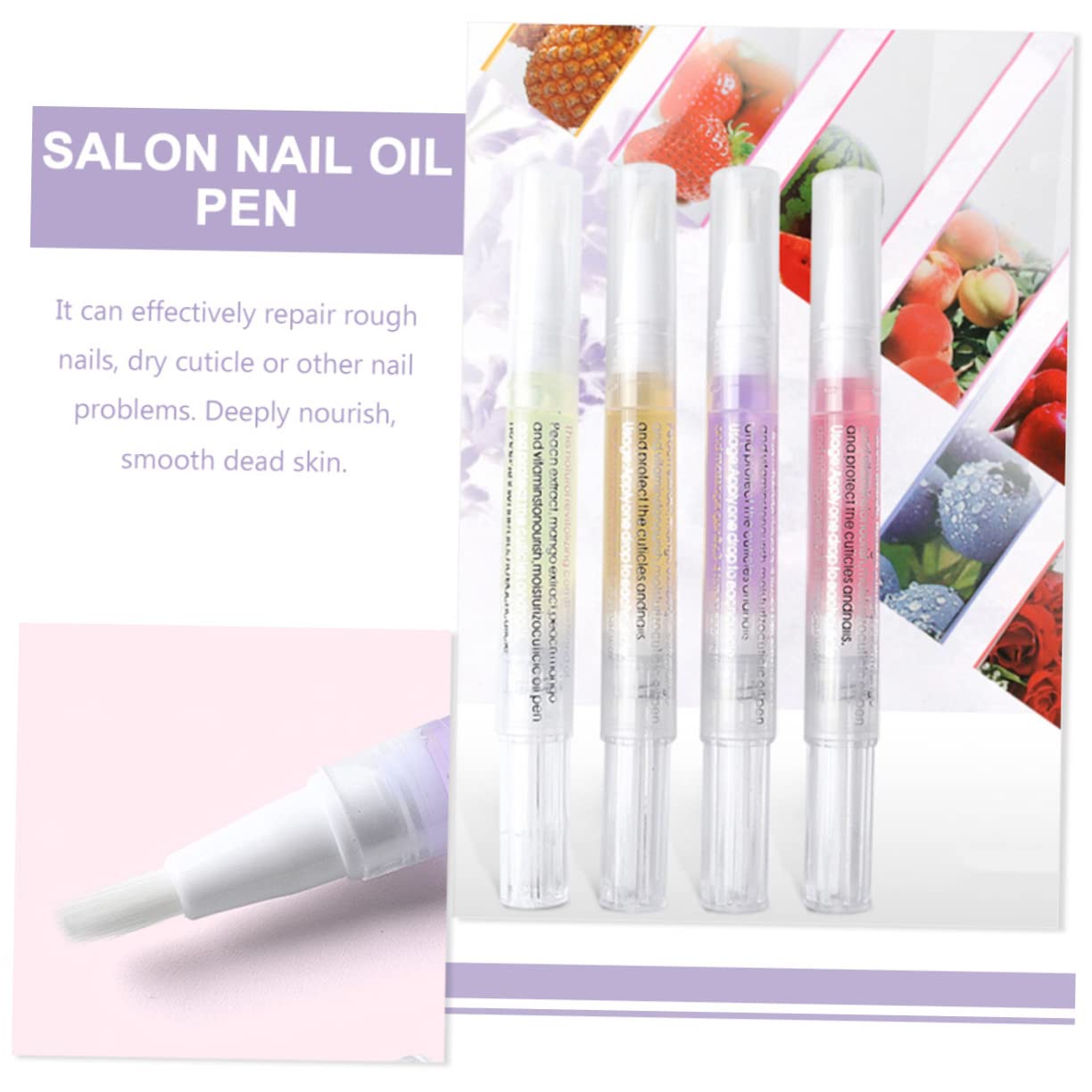 10piezas Bolígrafos De Aceite Para Cutículas Bolígrafos Nutritivos Para Uñas Para Salón De Uñas Doméstico Para Manicura