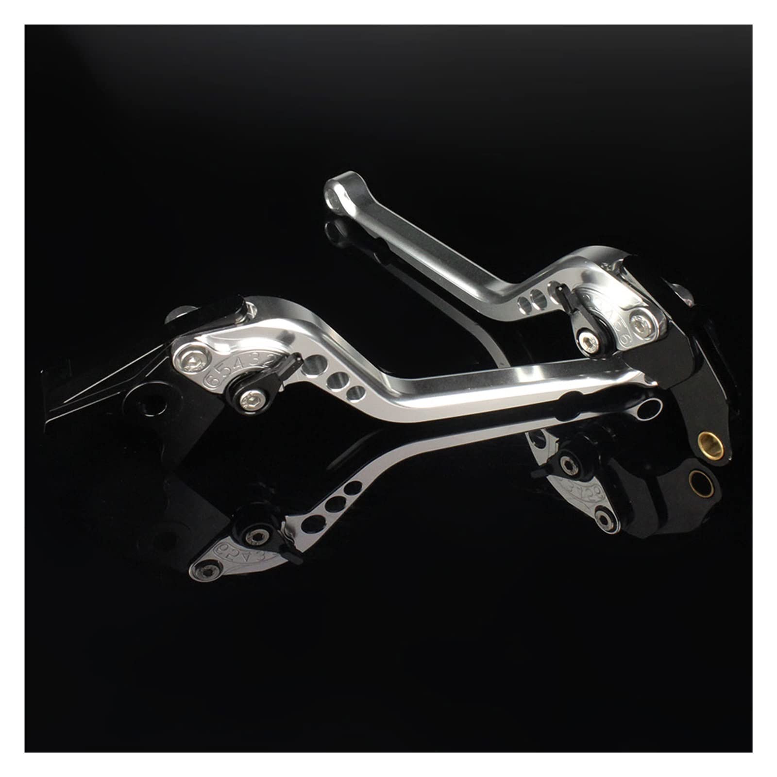 CAIDIS Motorcycle Brake Clutch Lever for Lexmoto for LXR 125 for Euro 5 SY125-10-E5 CNC Motorcycle Adjustable Brake Clutch Lever Accessories(Silver 177mm)