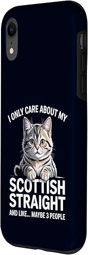 Miniatura 2 de Scottish Straight Cat Introvert Funny Maybe 3 People Vibes Case for iPhone XR