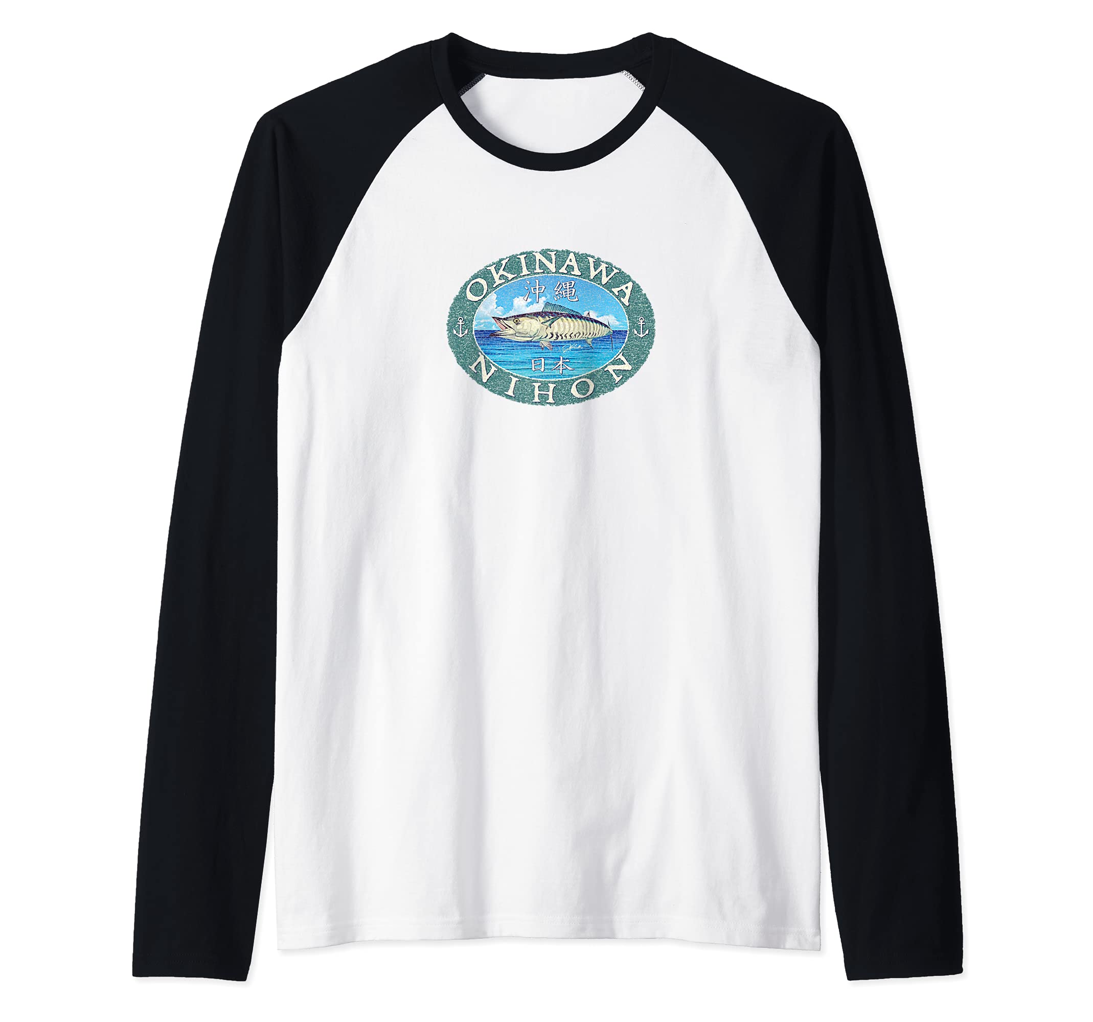 JCombsOkinawa, Japan, Wahoo Raglan Baseball Tee