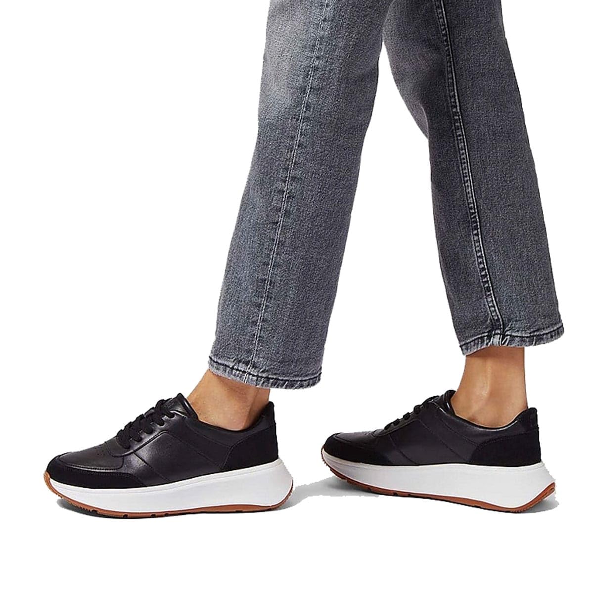 Fitflop F-Mode Leather/Suede Flatform Sneakers ZapatillasMujer