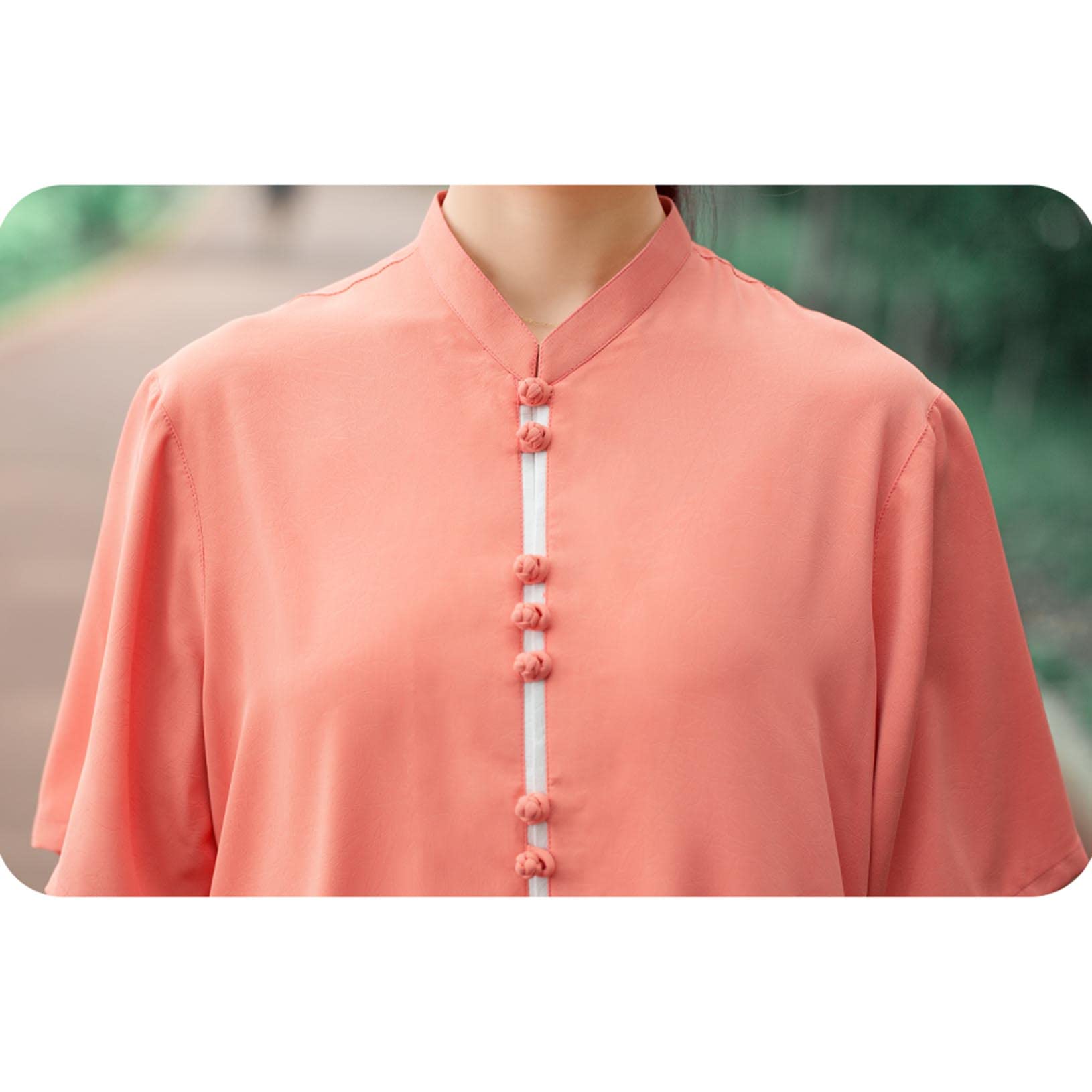Abbigliamento e Pantaloni da Donna a Maniche Corte, Abbigliamento Cinese per Kung Fu, Uniforme per Arti Marziali, Denim Blu S