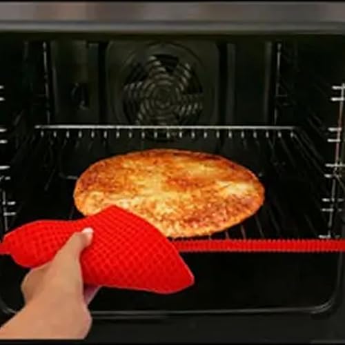 Miniatura 6 de SDTC Tech Paquete de 4 protectores de silicona para horno de 14 pulgadas, resistentes al calor, para rejilla de horno, protegen contra quemaduras y