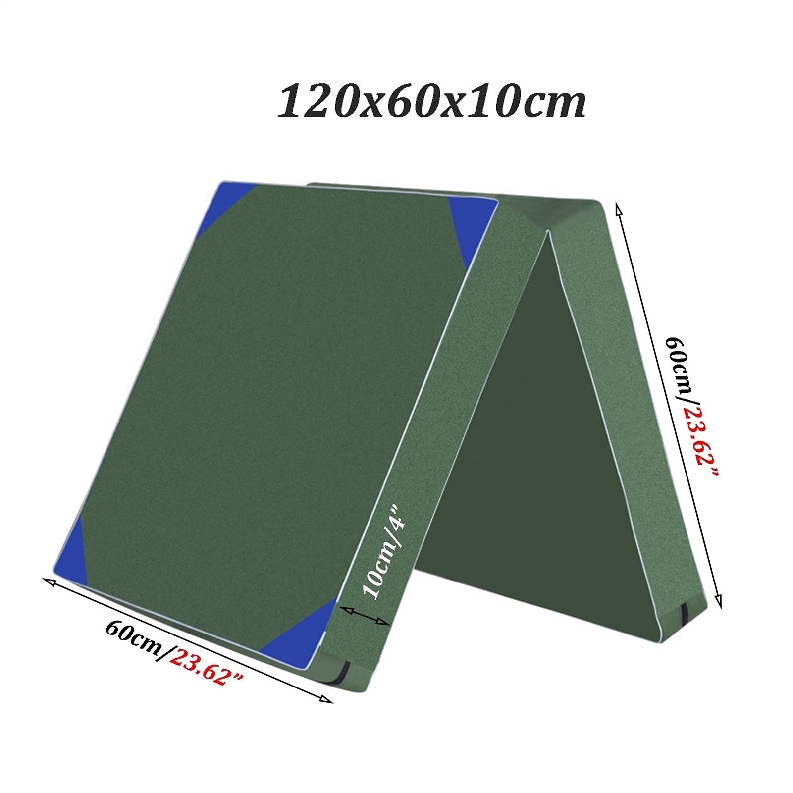 Tappetino Pieghevole Ginnastica Pieghevole Gymnastics Tumbling Mat, la Tela Staccabile è Facile da Pulire, Il Rimbalzo della Scuola Materna, la Palestra, Lo Yoga (Color : 120x60x10cm)