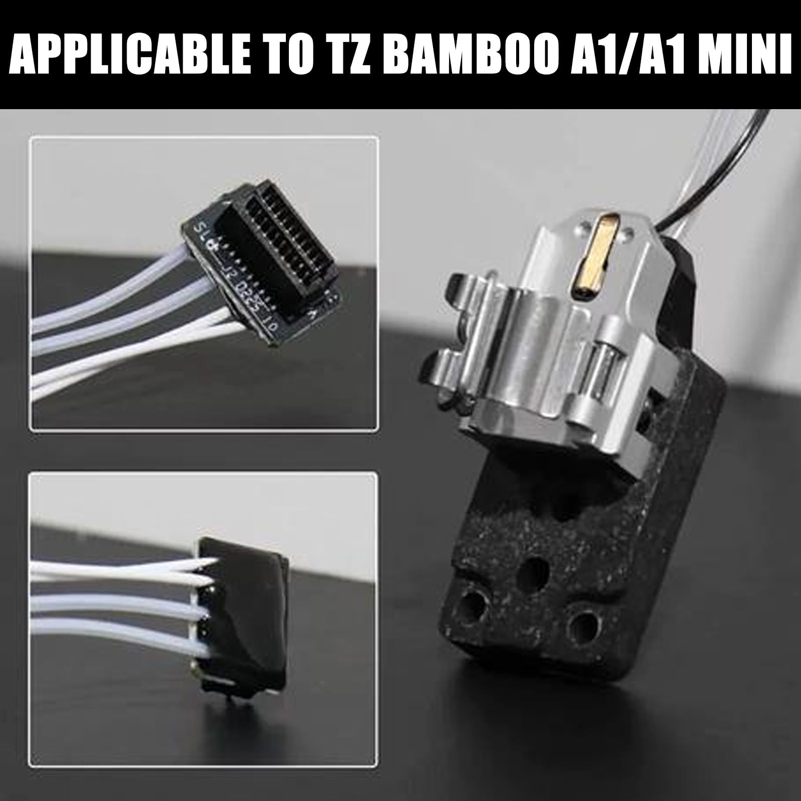 Zestaw montażowy grzejnika dla Bambulab A1 Mini/A1 Hotend Zestaw grzejnika Hot End Komponent grzewczy z wkładem grzewczym i termystorem Czujnik temperatury Izolacja cieplna Podstawa klipsowa do
