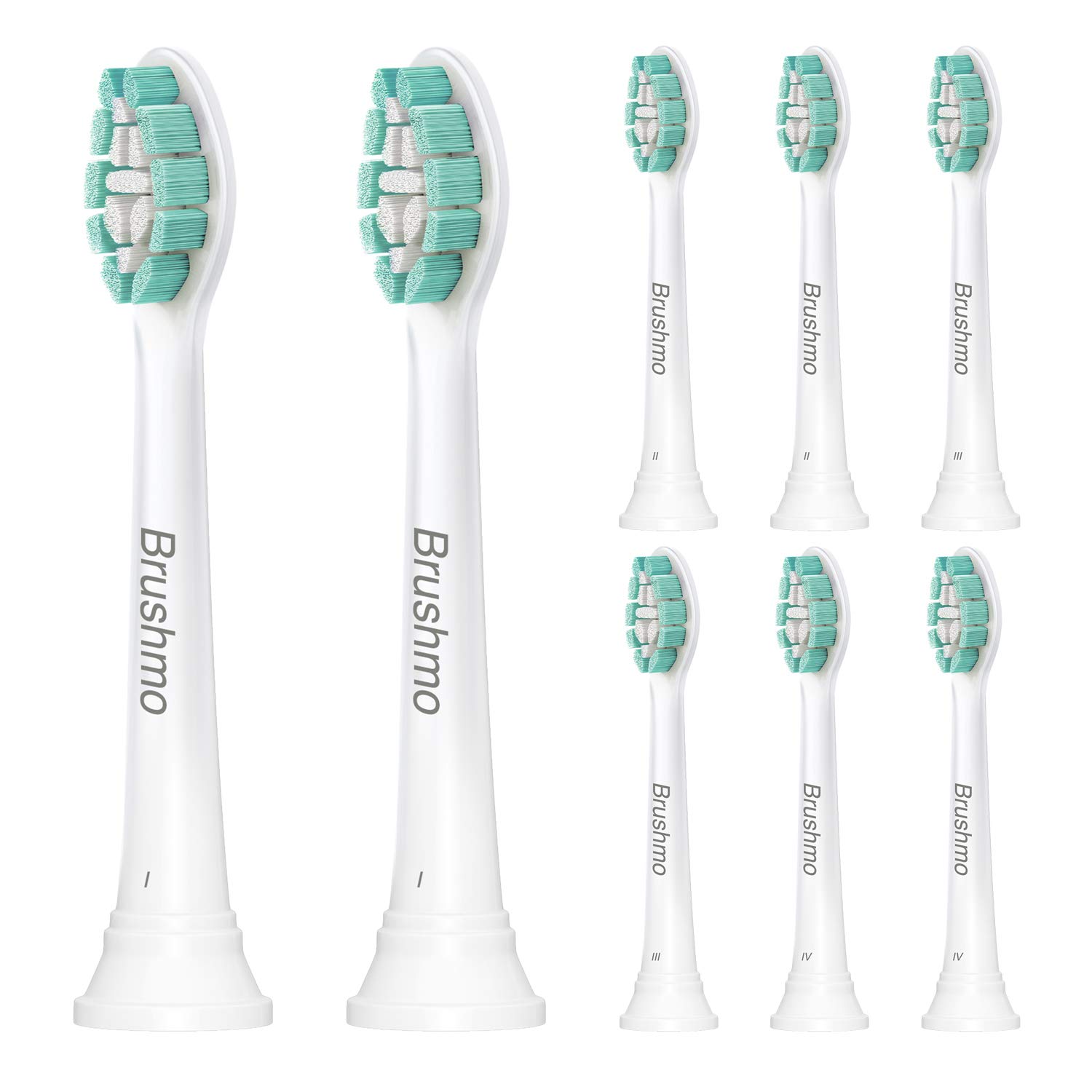 Brushmo Replacement Toothbrush Heads Compatible with Sonicare Electric