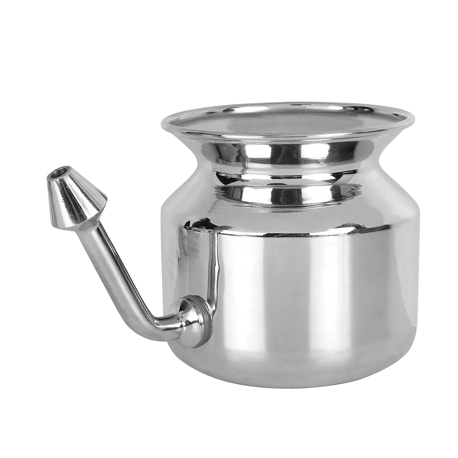 Nagaich™ Stainless Steel Ayurvedic Jal Neti Pot for Sinus Congestion and Nasal Cleansing Silver pack of 1 (B0DBZS5S15) Amazon Price History, Amazon Price Tracker