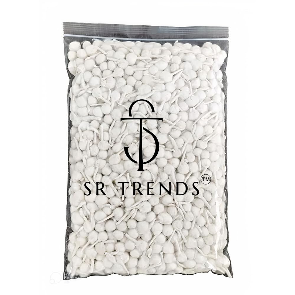 SR TRENDS™ Hand Made Phool Baati/White Cotton Phool Diya Batti (Wicks) / Diya Batti for Puja (Wicks) / Jot batti for Pooja/jyot batti Packs (3000 Pcs) (B0CDLX19X1) Amazon Price History, Amazon Price Tracker