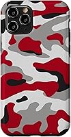 Vista 29 de red camo Print red and Black Camoflage Pattern Phone Case for iPhone 17