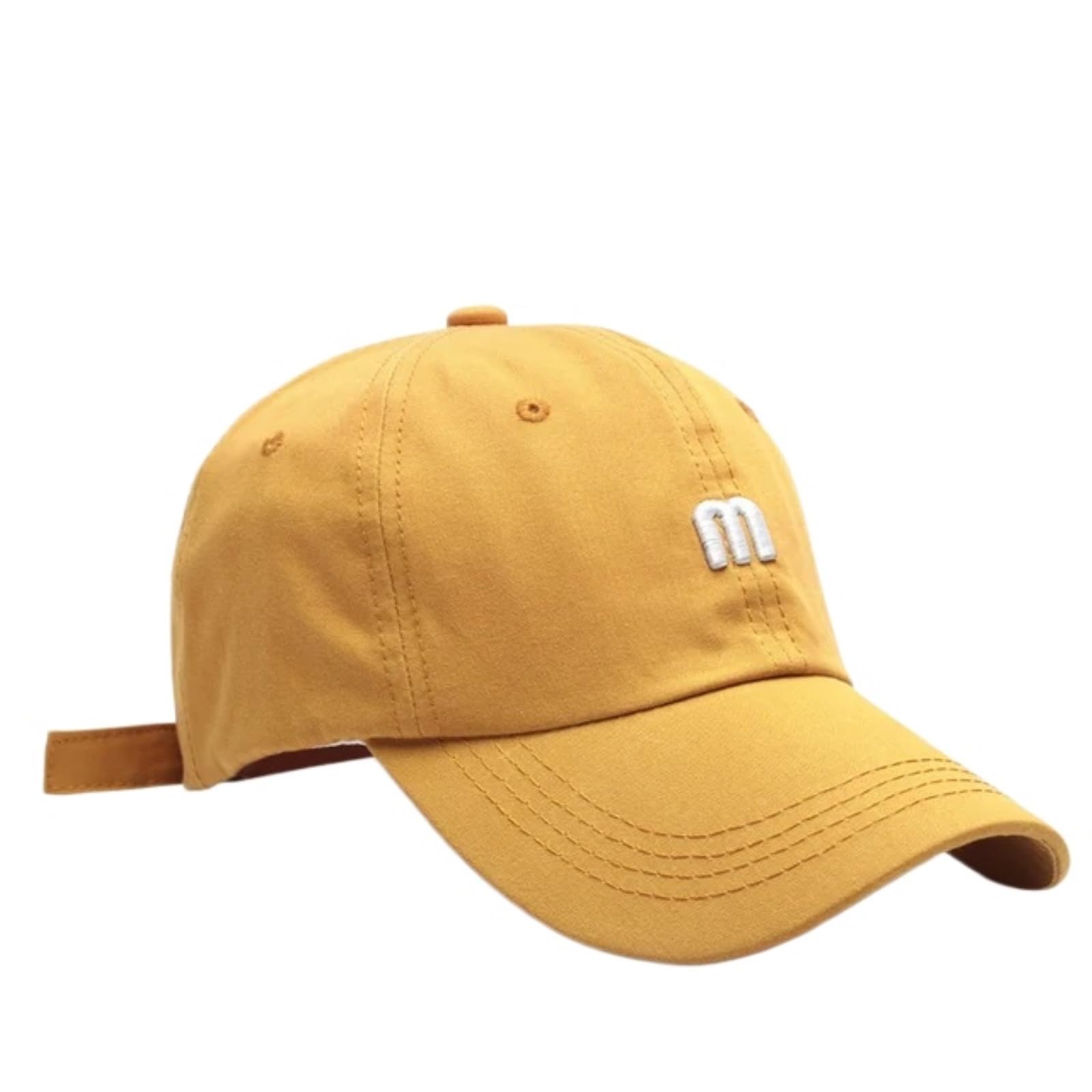 Gorra De Béisbol Algodón Unisex Ajustable Casual Sombrero del Sol-White