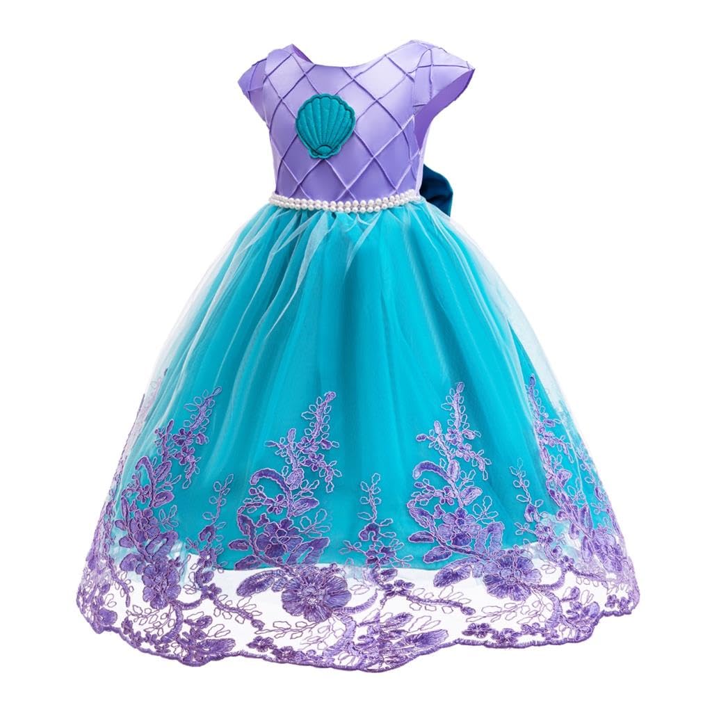 Lito Angels Girls Mermaid Princess Fancy Dress Gown Costume Age 9-10 Years Kids - Image 3