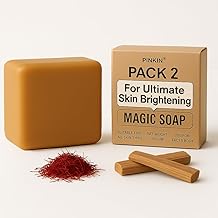 Magic Soap Brightening Soap – Skin Lightening, Glow Enhancing & Remove Radiant Bar for Face & Body | For All Skin Type | For Men & Women (2x100gm) (Chandan)