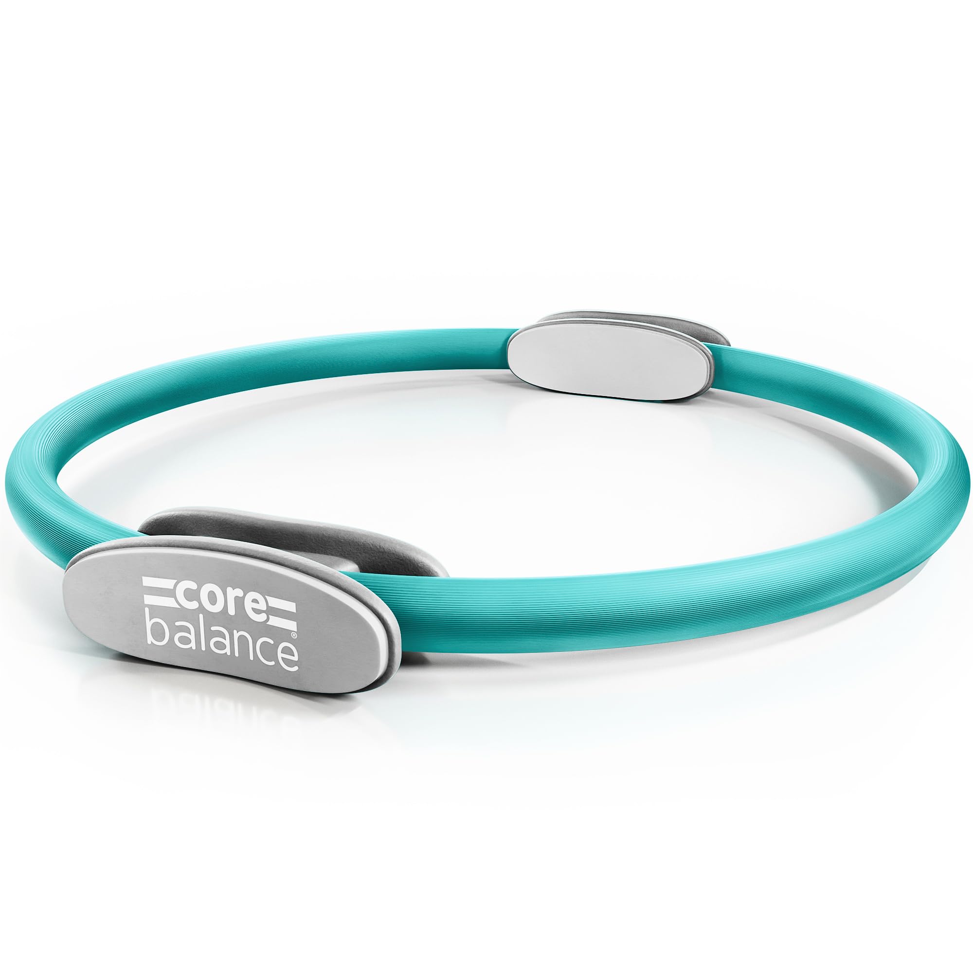 Core Balance Pilates Resistance Ring, Dual Grip Magic Exercise Circle, Double Handle Thigh Arm Toner, Physical Therapy Tool, 15 Inch