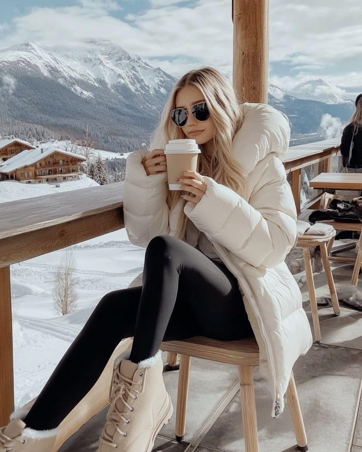 DHSO Thermal Thick Fleece Lined Leggings Women - Winter Warm High Waisted Tummy Control Soft Yoga Pants for Snow Cold - Image 5