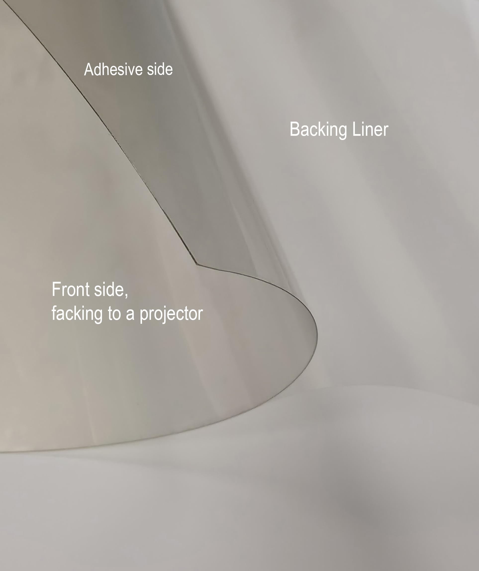 Holographic Rear Projection Film – Trasparente Projection Film for Glass and Clear Acrylic Panels, Water Spray Installation, pre-Cut Projection Sheet (Trasparente, Y22-1520)