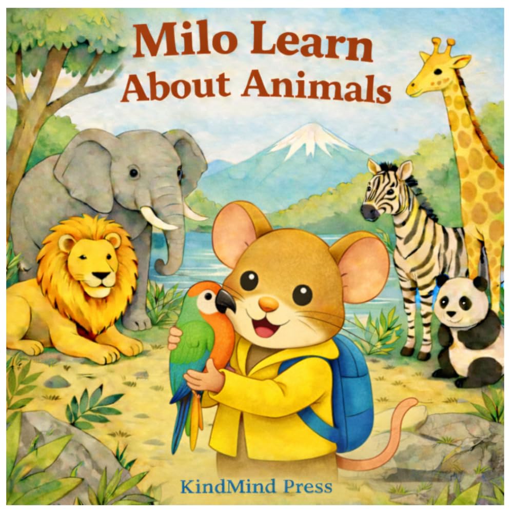 MILO LEARN ABOUT ANIMALS: A FUN INTRODUCTION TO ANIMALS AROUND THE WORLD (KindMind Collection)