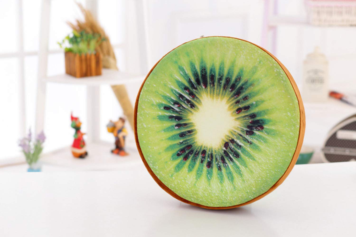 Uministyle Booster chair Cushion Creative Round Car Seat Cushion Pads Cushion Floor Chair Cushions (Kiwi)