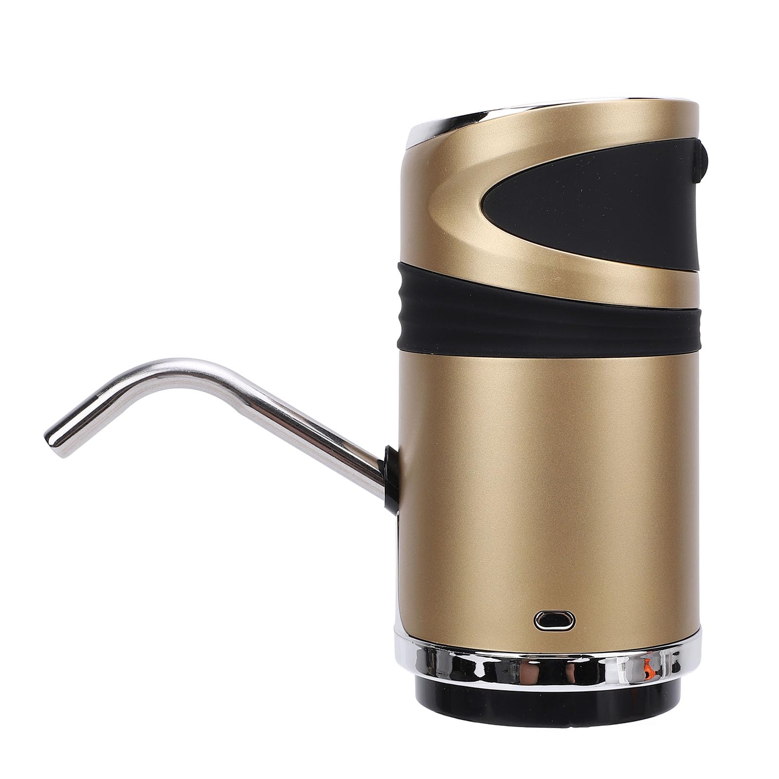 aqxreight Bottle Pump Automatic 1200mAh Battery USB Charging with Lock Electric Drinking Dispenser for Home Dorm Office Silver Bottle Pump Bottle DispenserDrinking PumpElectric (Silver) (Gold)