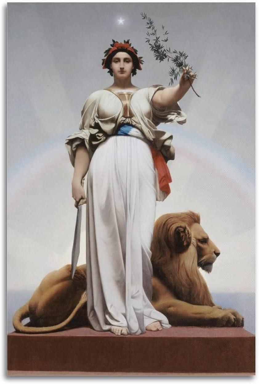 Amazon|JeanLeon Geromeジャン=レオン・ジェローム画家が作るアート(共和国)ポスター クール ポスター 壁アート