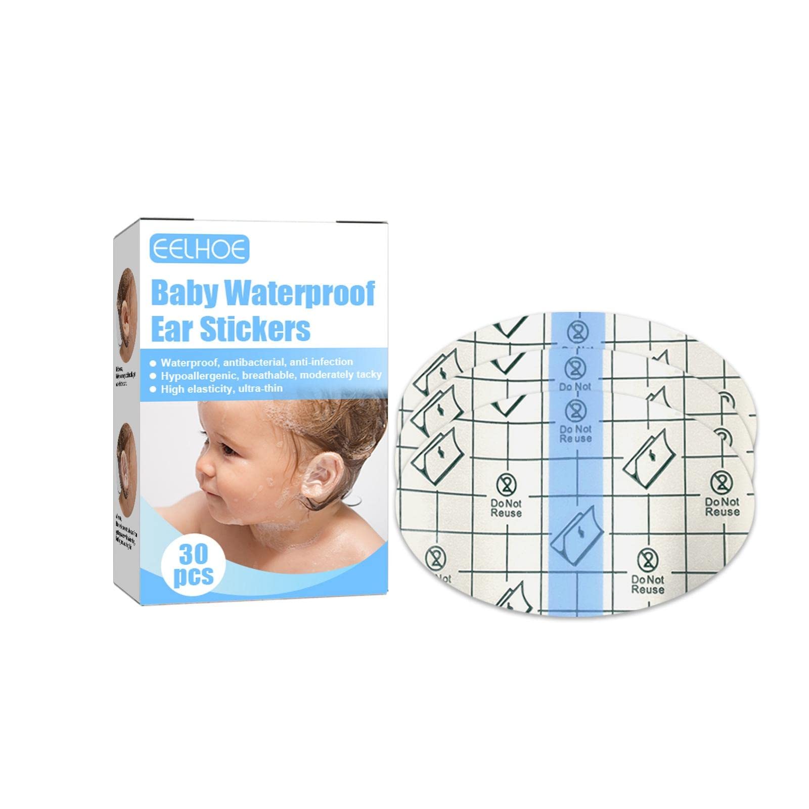 CALANDIS™ 30 Pieces Baby Waterproof Ear Stickers for Young Children Easy to Tear | Ear Plugs | Ear Care | Health Care-image-28