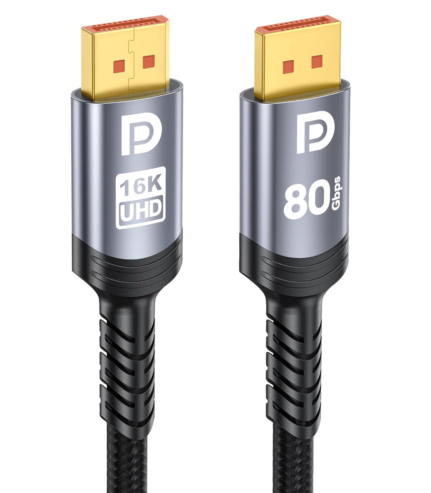 Sniokco DisplayPort 2.1 Kabel 80 Gbps, DP Kabel für 16K@60Hz, 8K@240Hz, 4K@540Hz, 360Hz, 240Hz, Kompatibel mit HDR, HDCP 2.3, DSC, FreeSync, G-Sync, Monitor, Grafikkarten RTX 5090 4090, PC, HDTV
