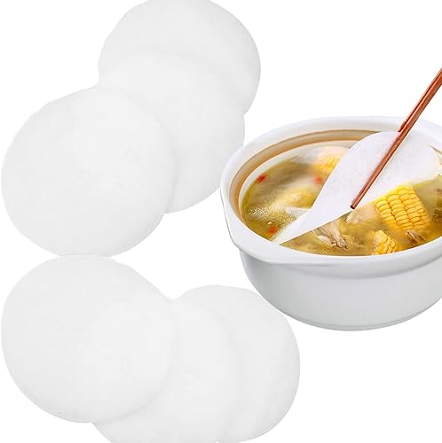 120 hojas de papel absorbente de aceite para cocina, película redonda para sopa frita, papel secante de alimentos, papel de filtro de espuma de