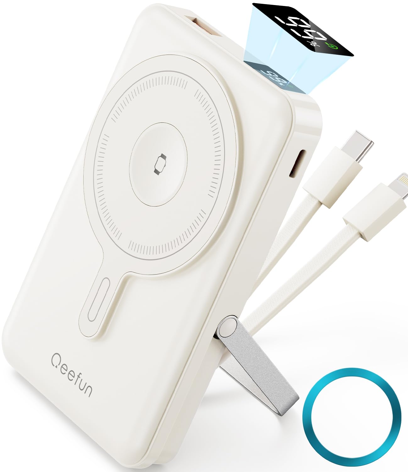 QeeFun モバイルバッテリー MagSafe対応 大容量10000mAh 2…