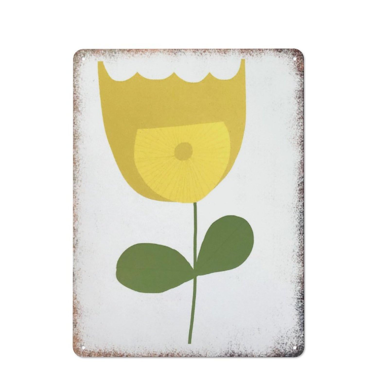 Large Size Floral Festival Art Plaque, Warm Style Household Aesthetic Wall Decor, Leisure Area,8x12 Inch