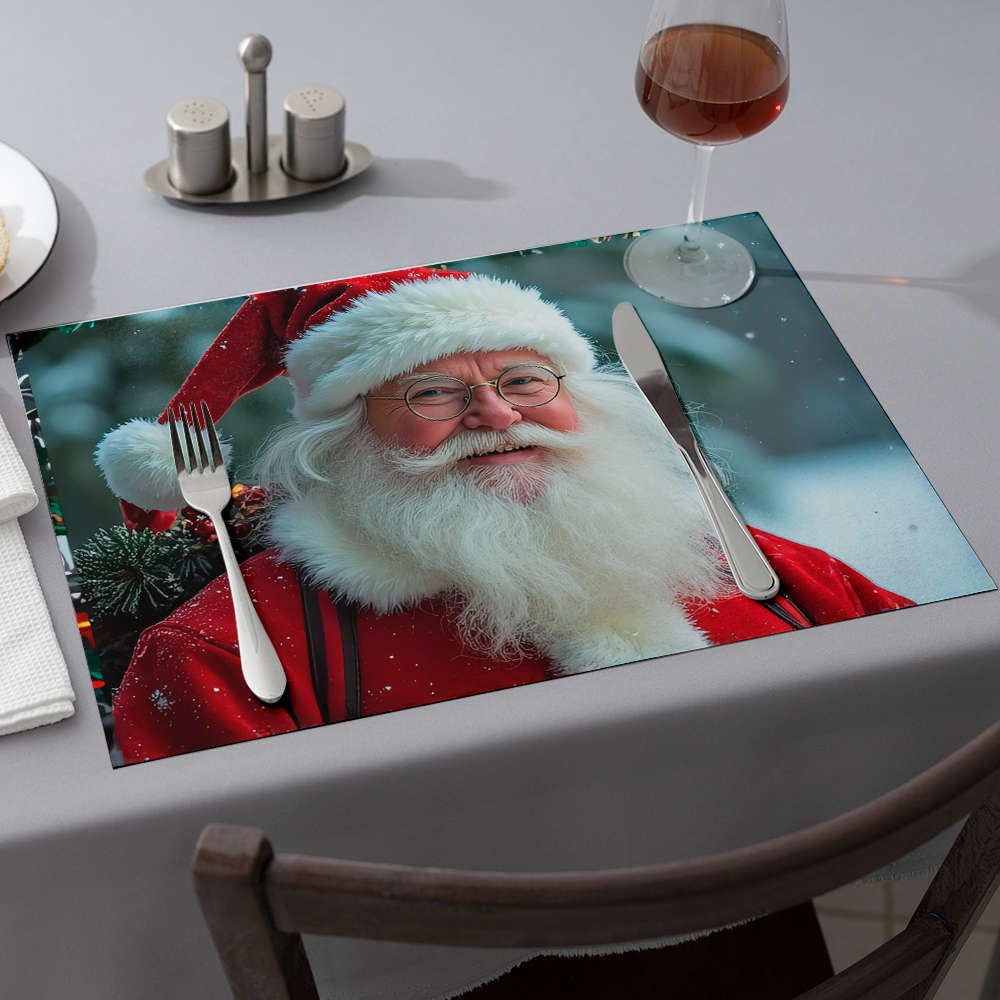 Set de table Noël en lot de 6 idée cadeau pour décoration de table de fête