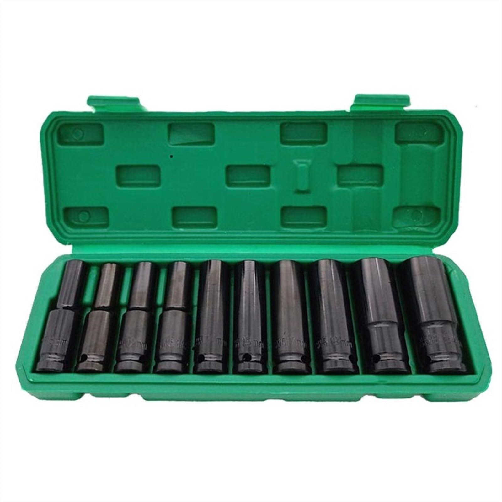 Juego De Llaves De Vaso De Impacto Métricas De 1/2 ", 10 Uds., Juego De Llaves De Vaso Profundo For Herramientas De Reparación Neumática De Aire (Size : 8-24mm)