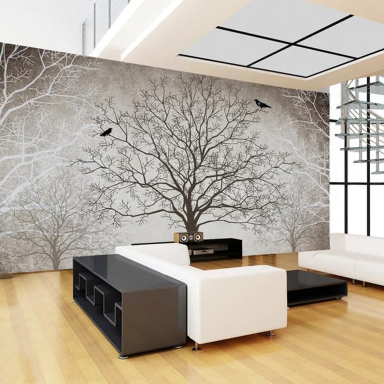 Papier peint mural 3D grand format ciel bleu et fleurs pour agrandir une pièce sombre
