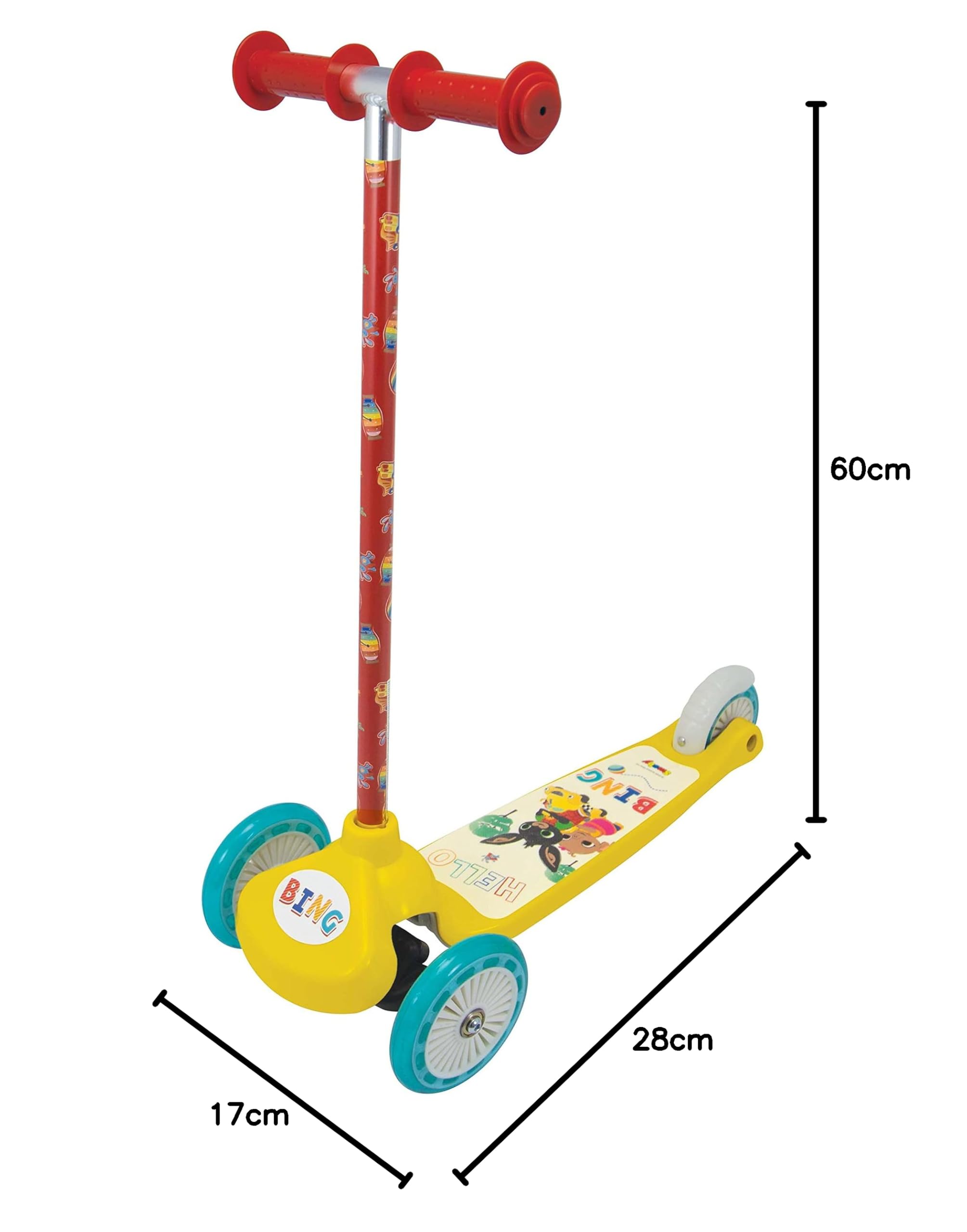 Smoby Bing Monopattino Tre Ruote Twist, 3 Anni 7600750220, Multicolore