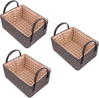 TOYANDONA 3 Pçs Recipientes De Cesta De Armazenamento Para Roupas Caixas De Armazenamento De Tecido Cesta De Brinquedo Tecido Cestas De Presente Vazias Organizando Bin Cesta De Roupas