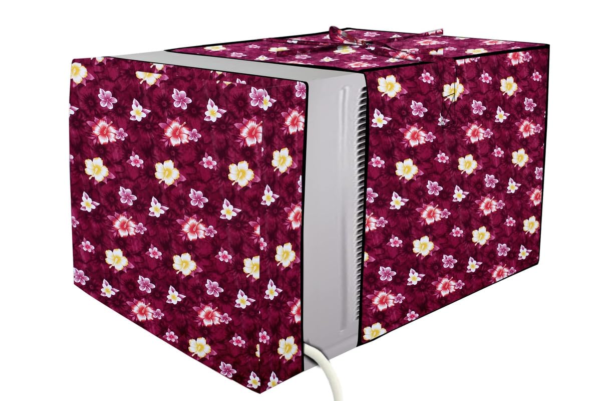 Stylista Window ac Cover Suitable for Hitachi 1.5 Ton RAW318HFDOF, Floral Pattern Red Color Elastic fit Cover for Front and Rear of Window Ac (B0CWNWY69H) Amazon Price History, Amazon Price Tracker