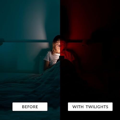 Miniatura 4 de TrueDark Twilights Classic - Lentes de bloqueo de luz azul con lente roja que mejoran el sueño, bloquean el 99% de la luz azul, verde y violeta para