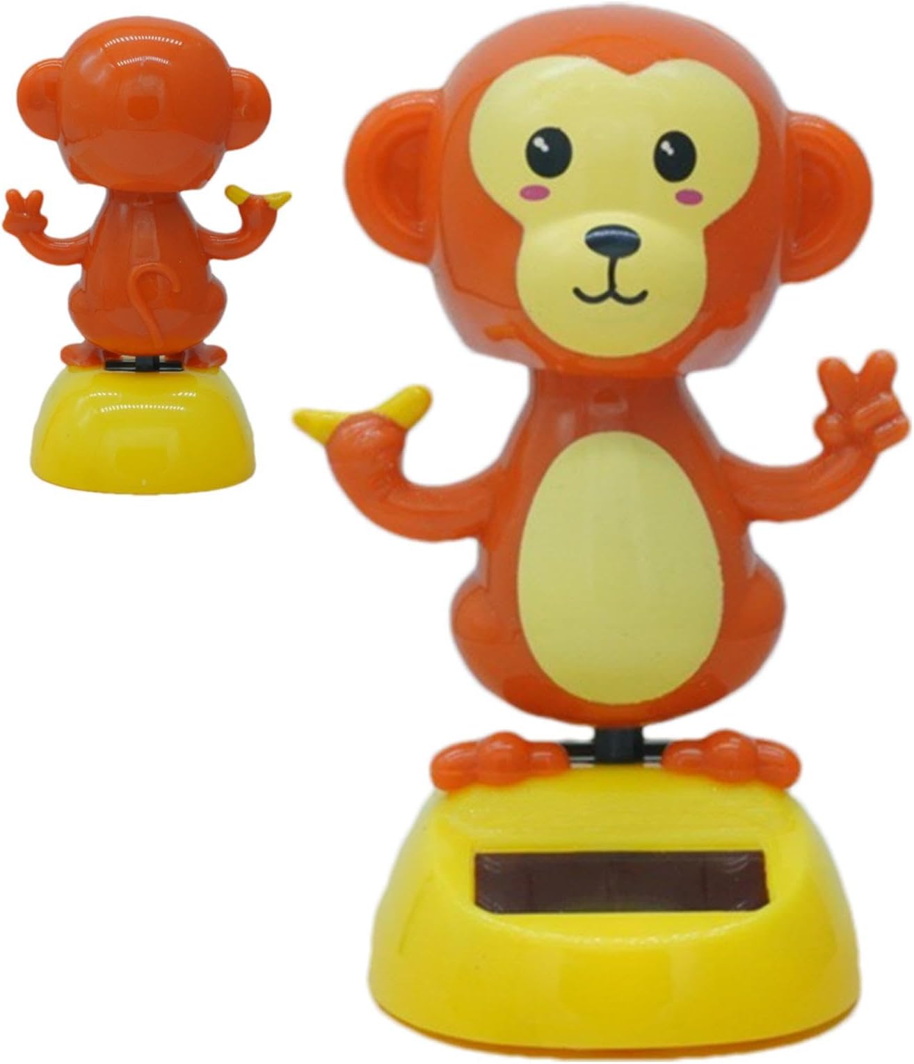 Solar Dance Toys, Red Dancing Monkey Self-Comic Rotting Stickers, Interior Decoration Self Adhesive for Homes, Cars, Bedrooms and Work Areas