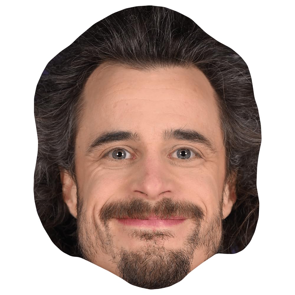 Celebrity Cutouts Lifelike Viggo Venn (Smile) Celebrity Mask, Flat Card Face, Fancy Dress Mask