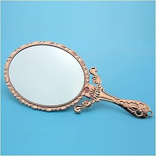 Tabletop Mirror Small Mirror Retro Makeup Mirror Retro Pattern Hand- Held Mirror Mirror Portable Vanity Mirror Hand- Held Large Mirror Cosmetic Mirror Home Vanity Mirror