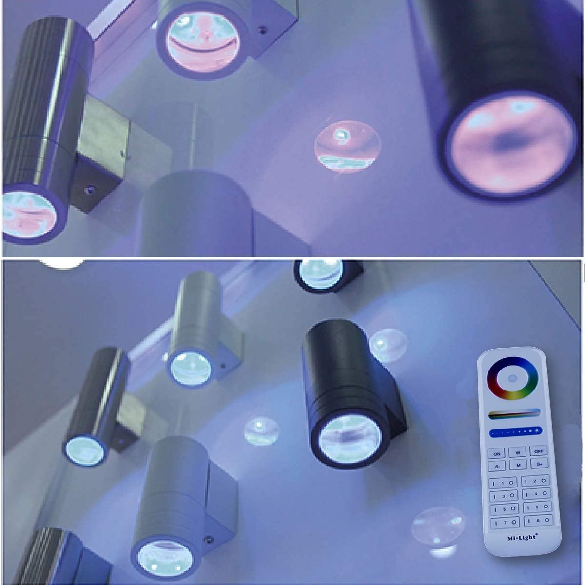 Onе-Dау Sаlе: Uр tо 40% оƒƒ RF Remote Control RGB Colour Changing Lighting LED Double Up and Down Outdoor Wall Light,White Temperature 2700k- 6500k RGB+CCT Exterior Wall Lighting (2 Pack) Fеаturеd Prоduсt RF Remote Control RGB Colour Changing Lighting LED Double Up and Down Outdoor Wall Light,White Temperature 2700k- 6500k RGB+CCT Exterior Wall Lighting (2 Pack)